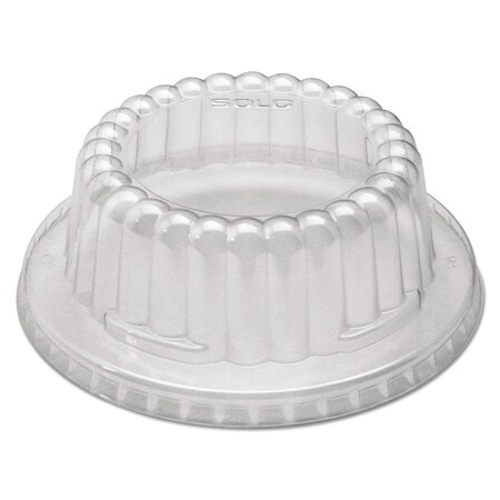 Flat-Top Dome PET Plastic Lids For 12 Oz Containers, 4.34 In. Diameter X 1.5 In.h, Clear, 1000PK